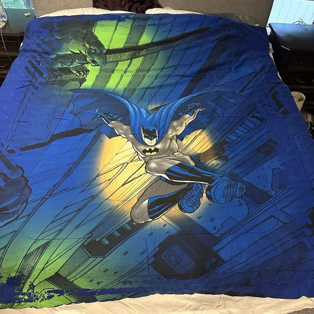 Batman The Brave And The Bold Comforter  Pillowcase  - Batman bedding kids 74x84